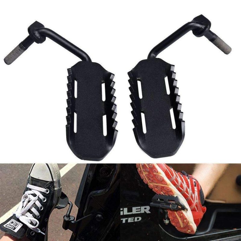 eagle lights black steel foot pegs for 2007 2015 jeep wrangler 11189055