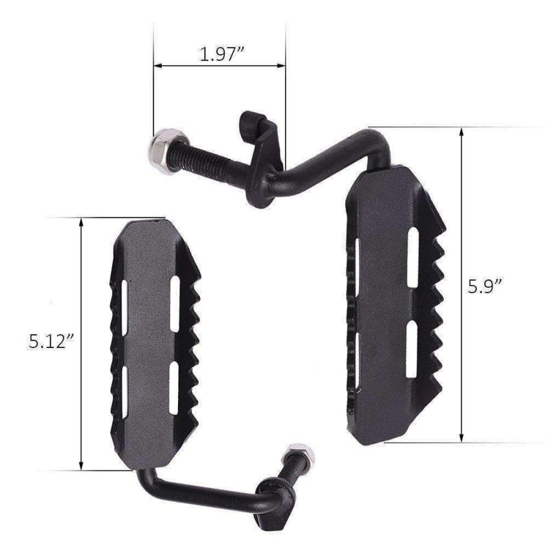 eagle lights black steel foot pegs for 2007 2015 jeep wrangler 11189057