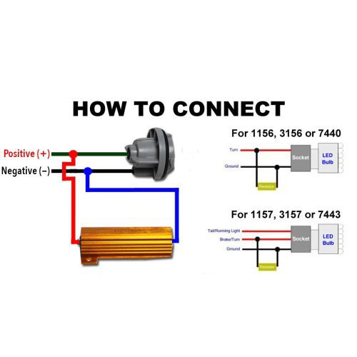 eagle lights load resistor for 8748 series led turn signals 11189415